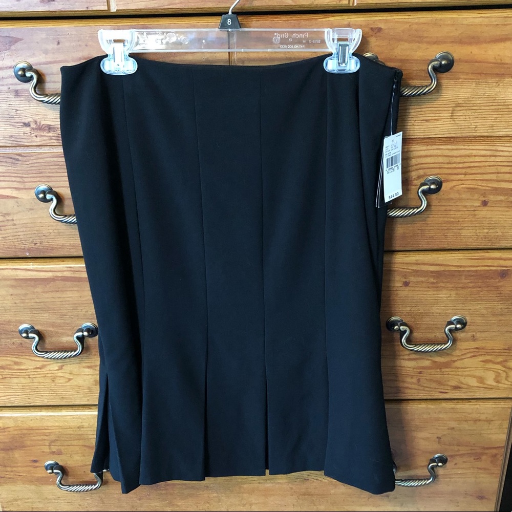 AB Studio Black Pleated Skirt